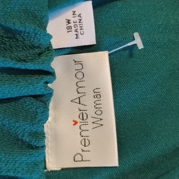 Premier Amour Emerald/Mult Floral Dress, Size: 18W, NWT - Picture 7 of 14